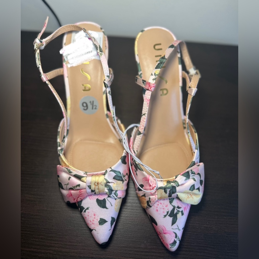 Unisa Floral Pink with Bow Heels